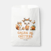 Cartoon Woodland Animals Cute Fall Kids' Birthday Geschenktütchen (Vorderseite)