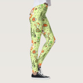 Cartoon Woodland Animals Muster Leggings (Rechts)