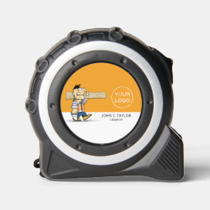 Cartoon Workman, Carpentry, Carpenter Maßband