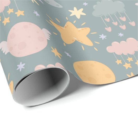 Cartoon-Wrapper Geschenkpapier (Rolleneckpunkt)