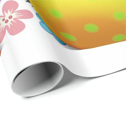 Cartoon Wrapping_paper für niedliche Ostereier Geschenkpapier (Rolleneckpunkt)