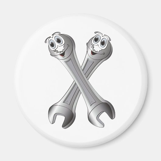 Cartoon Wrenches Magnet (Vorne)
