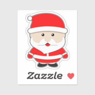 Cartoon Xmas Santa Claus Aufkleber
