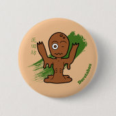 Cartoon Yokai Dorotabo - japanische Folklore Button (Vorderseite)
