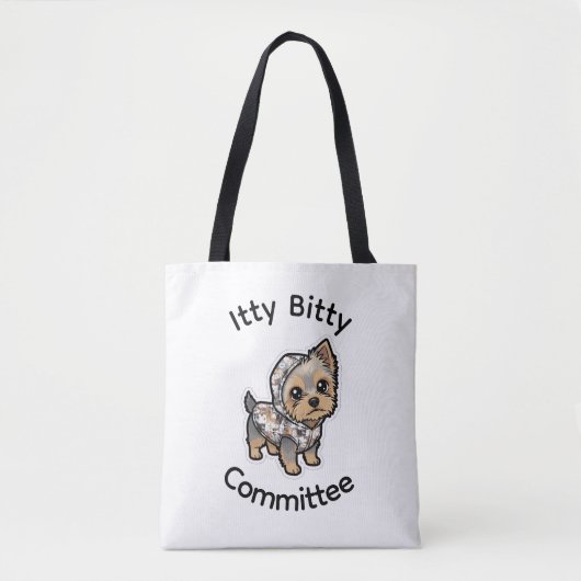 Cartoon Yorkie-Tasche Tasche (Vorderseite)