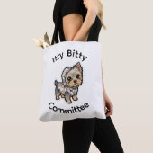 Cartoon Yorkie-Tasche Tasche (Von Nahem)