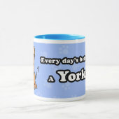 Cartoon Yorkie Tasse (Zentrum)