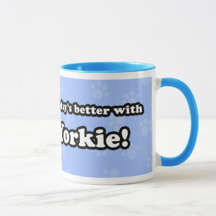 Cartoon Yorkie Tasse