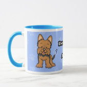 Cartoon Yorkie Tasse (Links)