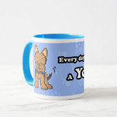 Cartoon Yorkie Tasse (Vorderseite Links)