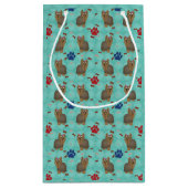 Cartoon Yorkshire Terrier Kleine Geschenktüte (Rückseite)