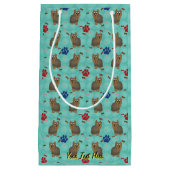 Cartoon Yorkshire Terrier Kleine Geschenktüte (Vorderseite)
