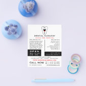 Cartoon-Zahnstoffillogos, Zahntechnik, Zahnarztwer Flyer (Einzeln)