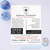 Cartoon-Zahnstoffillogos, Zahntechnik, Zahnarztwer Flyer (Einzeln)