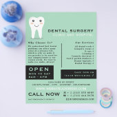 Cartoon-Zahnstoffillogos, Zahntechnik, Zahnarztwer Flyer (Einzeln)