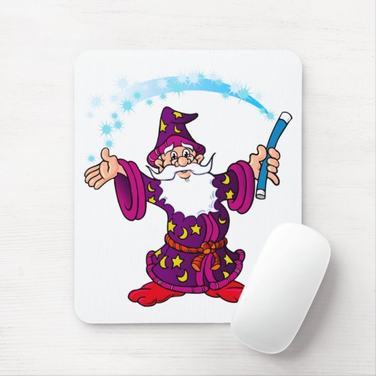 Cartoon-Zauberer Mousepad (Mit Mouse)