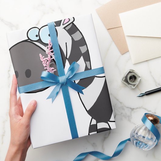 Cartoon Zebra Geschenkpapier