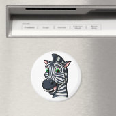 Cartoon Zebra Magnet (In Situ (Geschirrspüler))