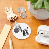 Cartoon Zebra Schlüsselanhänger