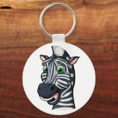 Cartoon Zebra Schlüsselanhänger (Vorderseite)