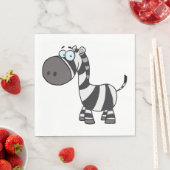 Cartoon Zebra Serviette (Beispiel)