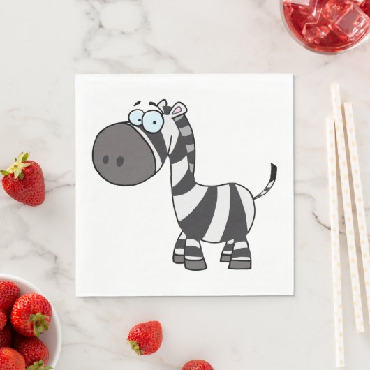 Cartoon Zebra Serviette (Beispiel)