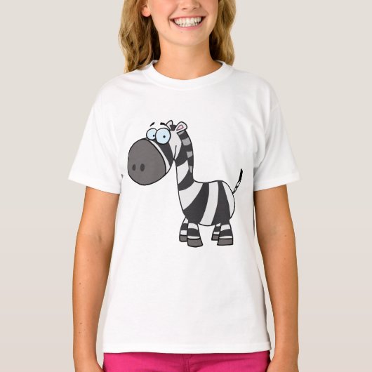 Cartoon Zebra T-Shirt (Vorderseite)