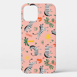 Cartoon Zebras Funny Seamless Muster Case-Mate iPhone Hülle