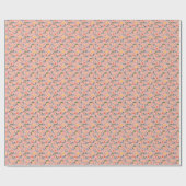 Cartoon Zebras Funny Seamless Muster Geschenkpapier (Flach)