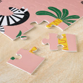 Cartoon Zebras Funny Seamless Muster Puzzle (Seite)
