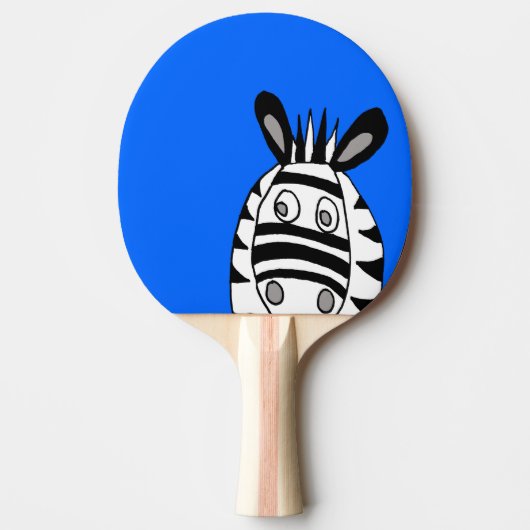 Cartoon Zebras Tischtennispaddel Tischtennis Schläger (Vorderseite)