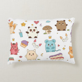 "Cartoon-Zeichen" Dekokissen