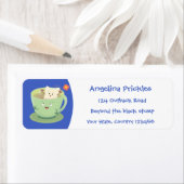 Cartoon-Zeichen für den niedlichen Teebag-Becher S (Insitu)