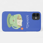 Cartoon-Zeichen für den niedlichen Teebag-Becher S Case-Mate iPhone Hülle (Rückseite (Horizontal))