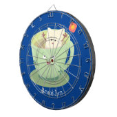 Cartoon-Zeichen für den niedlichen Teebag-Becher S Dartscheibe (Vorderseite rechts)