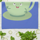 Cartoon-Zeichen für den niedlichen Teebag-Becher S Geschirrtuch (Gefaltet)