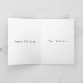 Cartoon-Zeichen für den niedlichen Teebag-Becher S Karte (Innenseite)