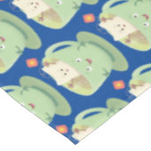 Cartoon-Zeichen für den niedlichen Teebag-Becher S Tischdecke (Schrägansicht)