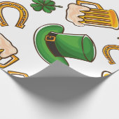 Cartoon Zeichne Wrapping Paper Geschenkpapier (Ecke)