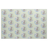 Cartoon-Ziege auf einem Surfbrett Stoff (Fat Quarter (45,7 x 55,9 cm))