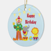 Cartoon-Zirkus-Clown und Tier-Verzierung Keramik Ornament (Links)