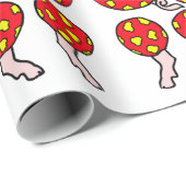 Cartoon-Zirkusschwein-Zwergpuppe Geschenkpapier (Rolleneckpunkt)