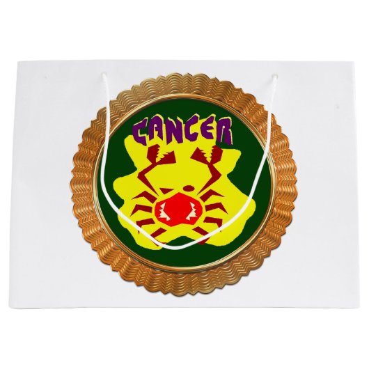 Cartoon Zodiac Astrologie Design Horoskop Große Geschenktüte (Vorderseite)