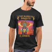 Cartoon Zombie Funny Halloweens The Burrito Bandit T-Shirt (Vorderseite)