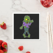 Cartoon Zombie Halloween-Party Serviette (Beispiel)