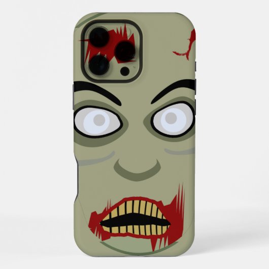 Cartoon Zombie iPhone Hülle (Rückseite)