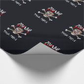 Cartoon Zombie Task Force - Schädelkreuz Geschenkpapier (Ecke)