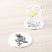 Cartoon-Zombie Untersetzer (Seite)