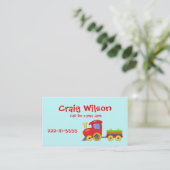 Cartoon-Zug-nennende Karte (Stehend Vorderseite)