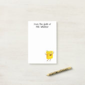 Cartoon zum Lachen Post-it Klebezettel (Auf Schreibtisch)